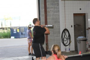 Thrusters and KB swings AMRAP